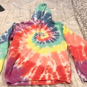 Ivory Ella Tie-dye rainbow hoodie